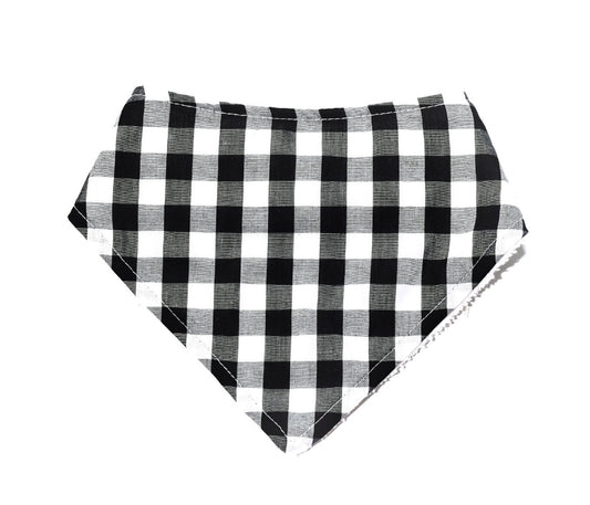 Black Gingham Bib