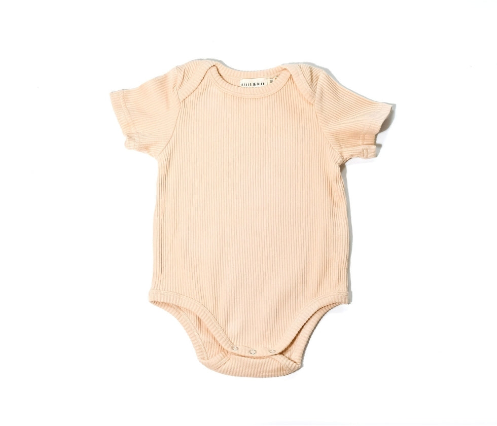 Ribbed Romper - Oatmeal