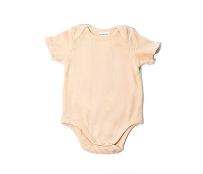 Ribbed Romper - Oatmeal